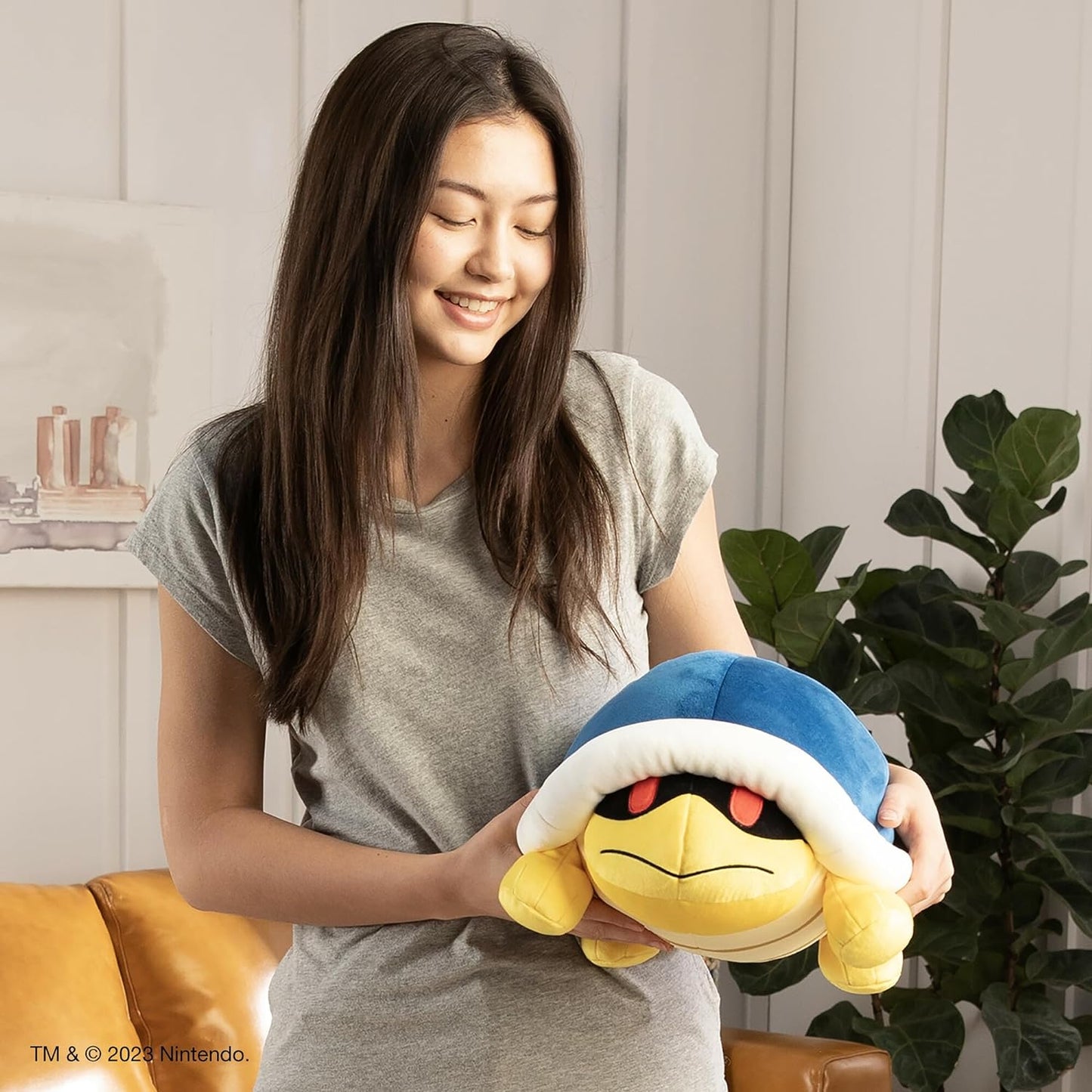 Club Mocchi-Mocchi Giant Nintendo Super Mario Plush 15 inch Plush - Buzzy Beetle Plushie