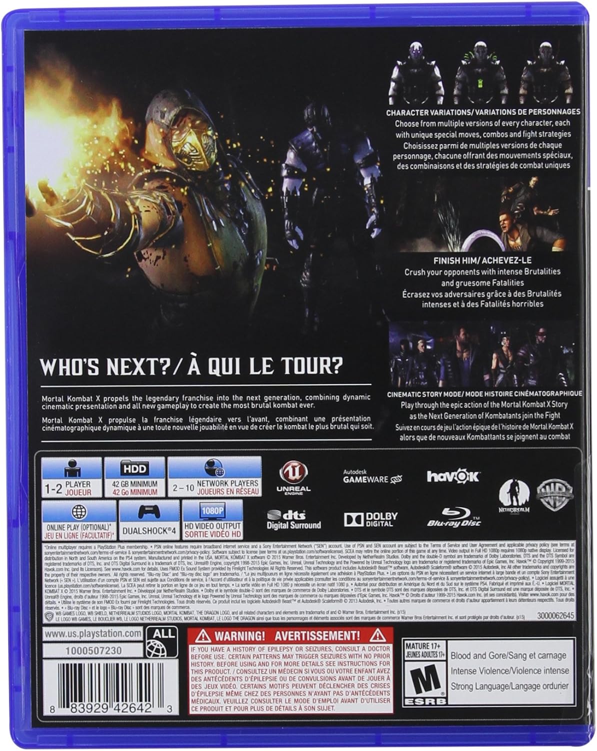 Mortal Kombat X - PlayStation 4 Standard Edition (Pre-Played)