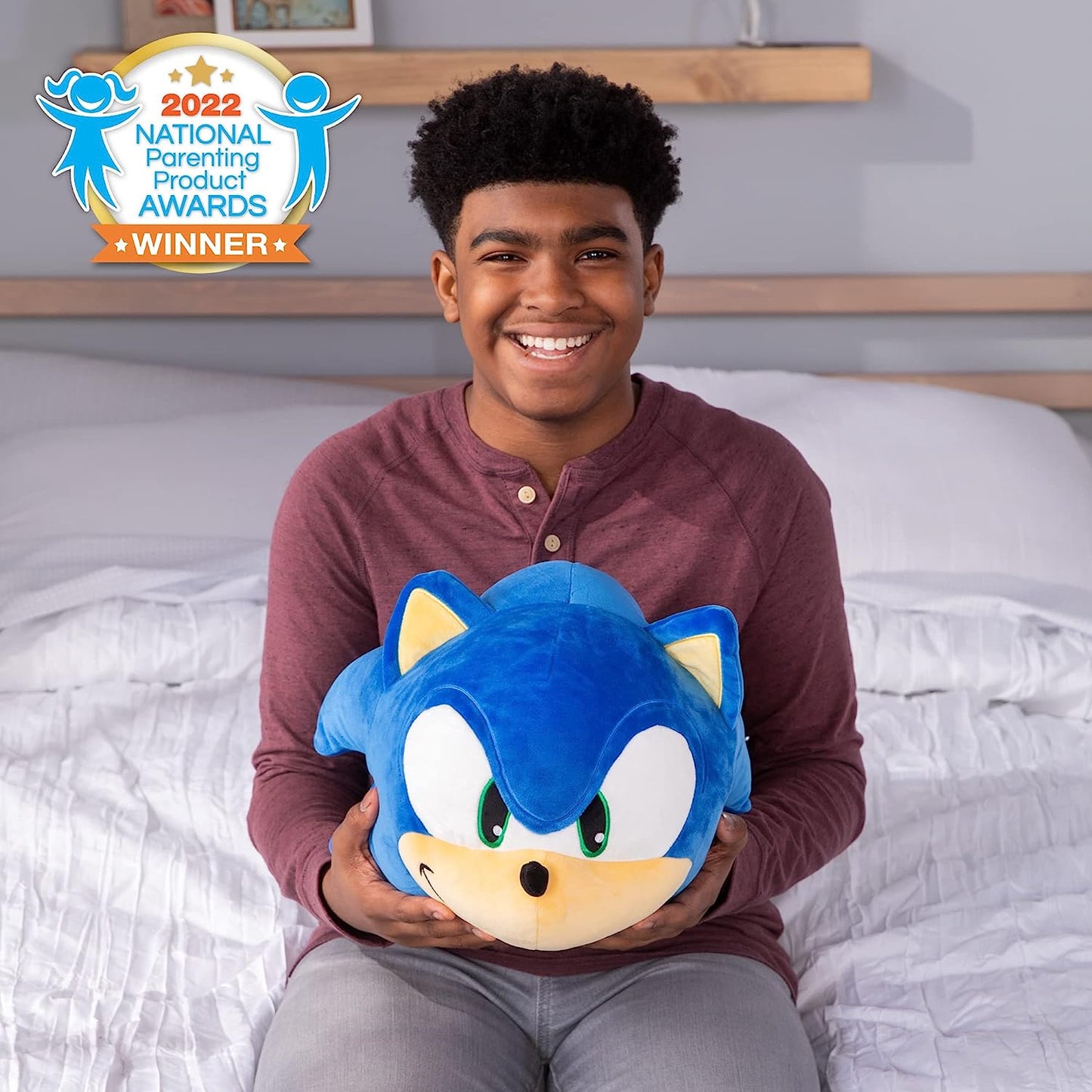 Club Mocchi-Mocchi Giant Sonic the Hedgehog 15 inch Plush - Sonic